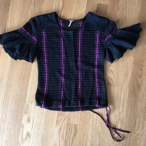 Free People Tie Knit Top